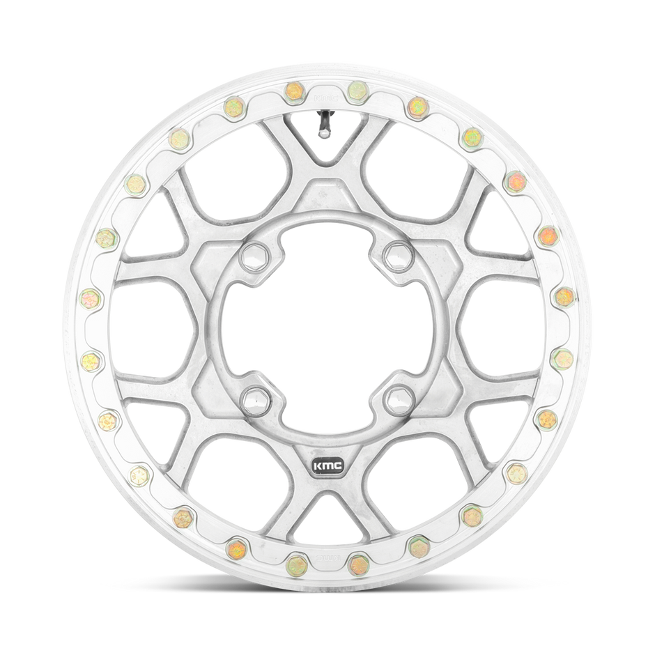 KMC Wheels KS433 Mesa Beadlock Forged 15x6 Raw Finish 38mm ET 112mm CB 4x137