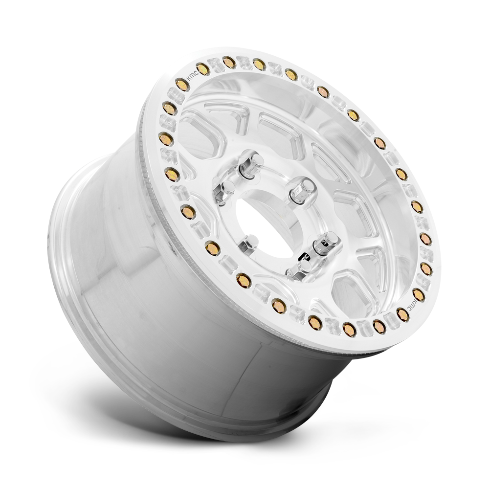 KMC Wheels KM444 Mesa Forged Beadlock 17x9 Raw Machined 25mm ET 108mm CB 6x165.1