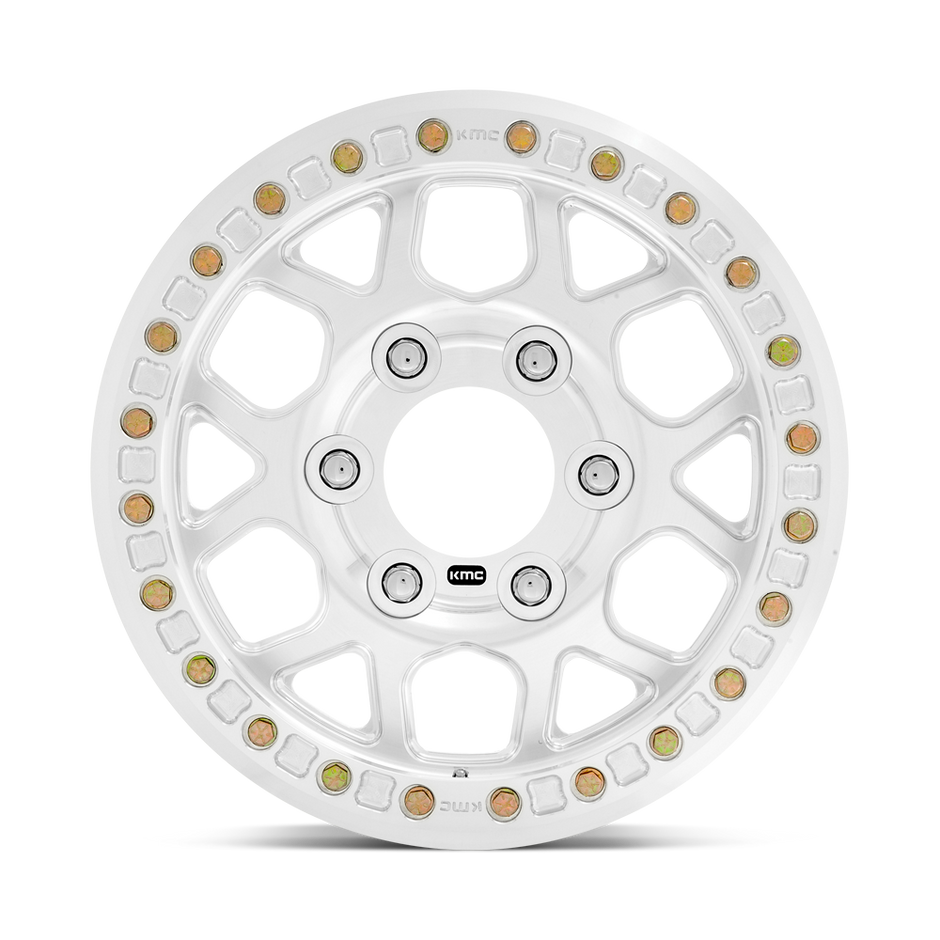 KMC Wheels KM444 Mesa Forged Beadlock 17x9 Raw Machined 25mm ET 108mm CB 6x165.1