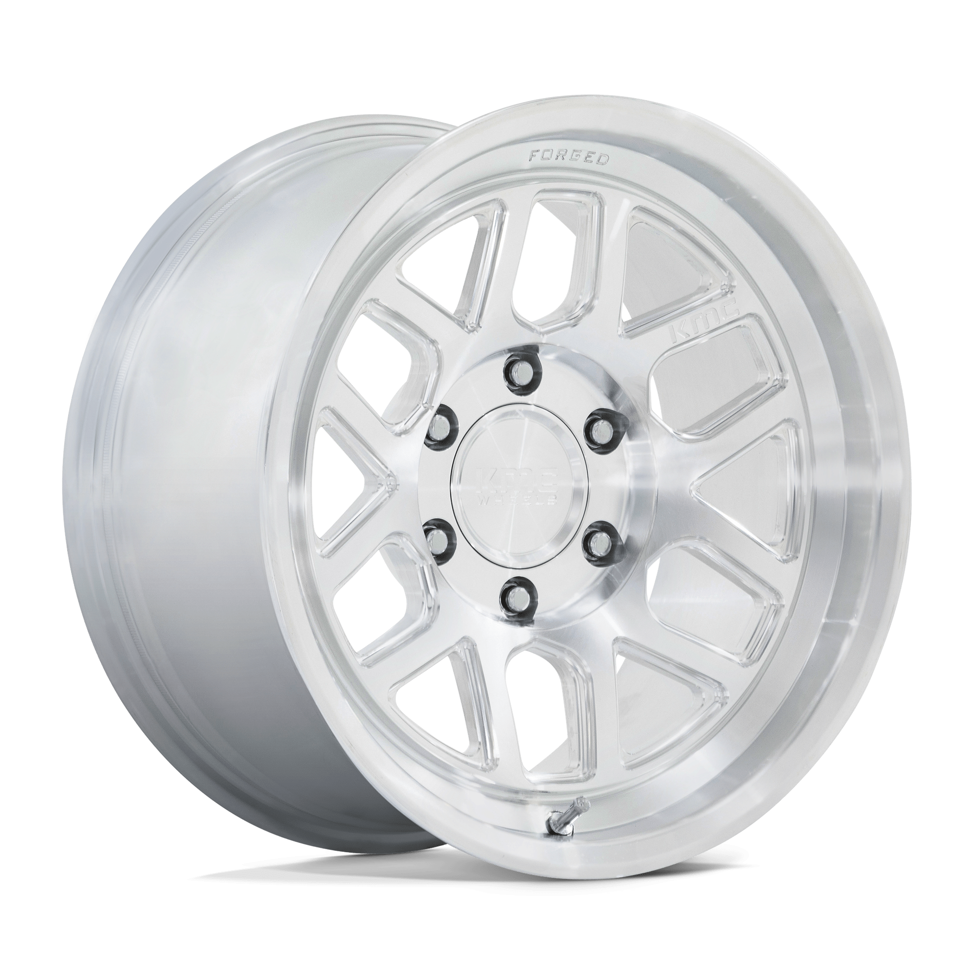KMC Wheels KM446 Mesa Forged Monoblock 17x8.5 Raw Machined 0mm ET 87.1mm CB 6x135