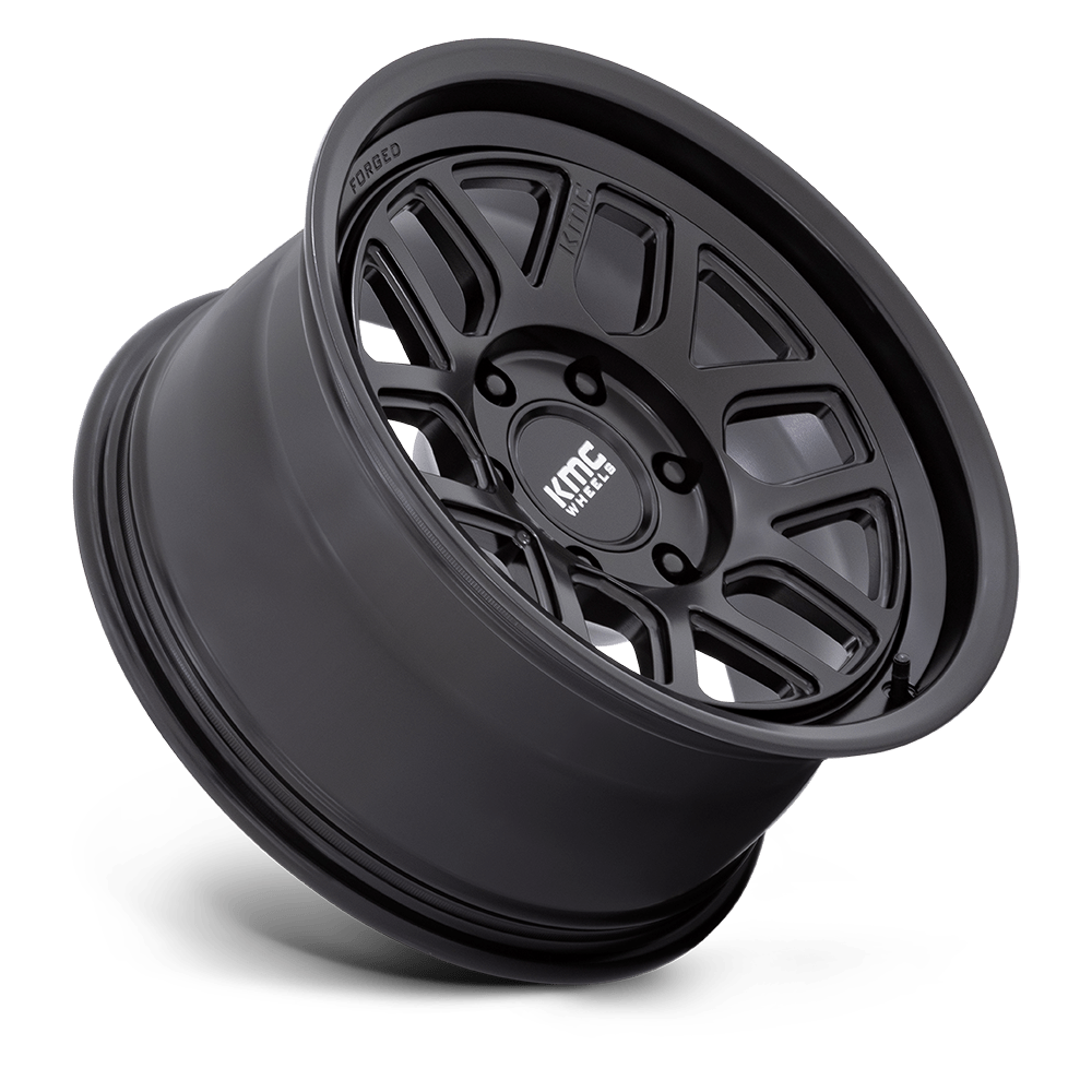 KMC Wheels KM451 Mesa Forged Monoblock 18x9 Satin Black 18mm ET 125.1mm CB 8x170