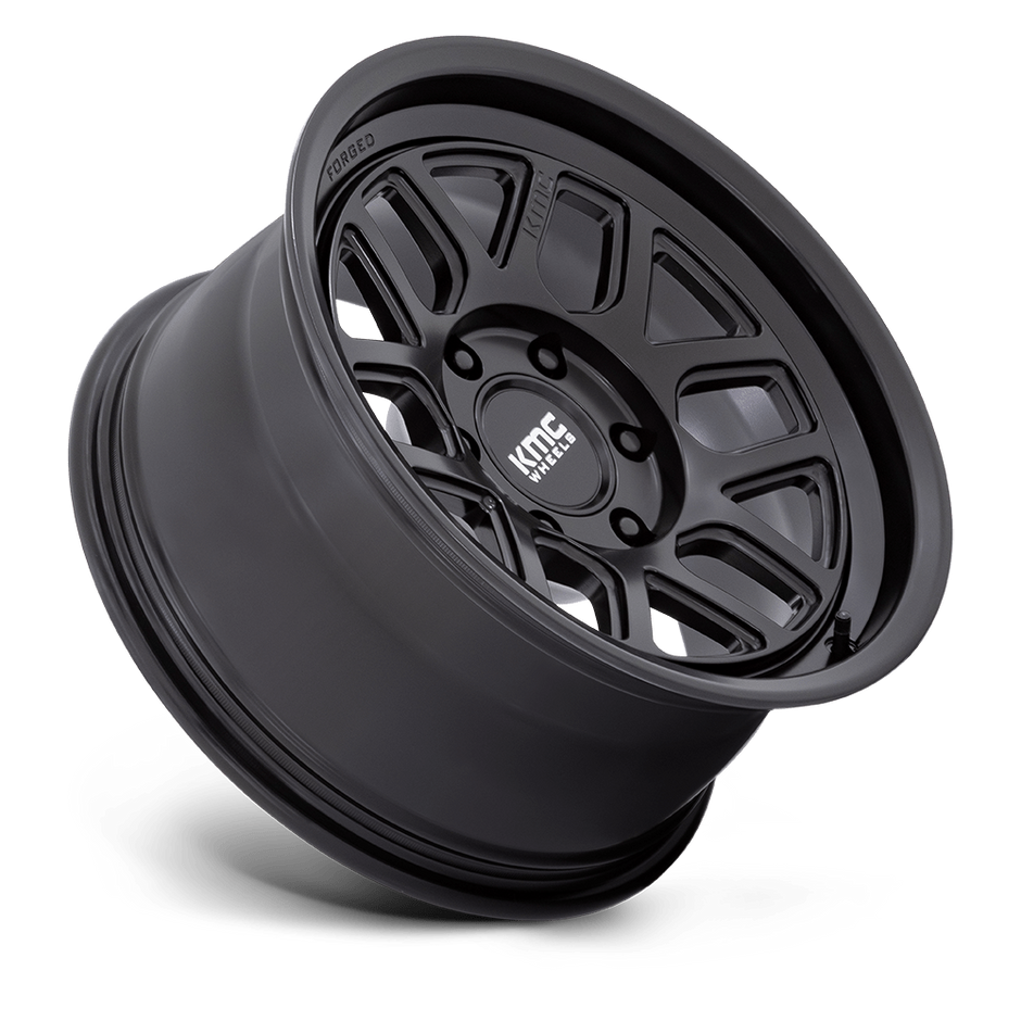 KMC Wheels KM451 Mesa Forged Monoblock 18x9 Satin Black 18mm ET 125.1mm CB 8x170