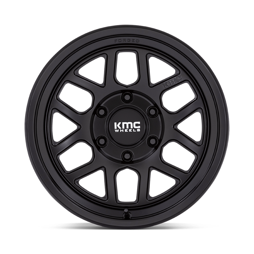 KMC Wheels KM451 Mesa Forged Monoblock 18x9 Satin Black 18mm ET 125.1mm CB 8x170