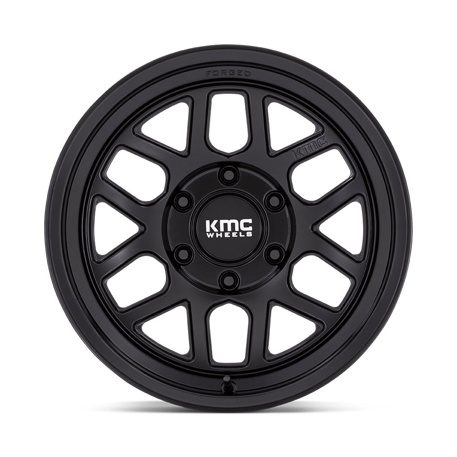 KMC Wheels KM451 Mesa Forged Monoblock 18x9 Satin Black 18mm ET 125.1mm CB 8x170