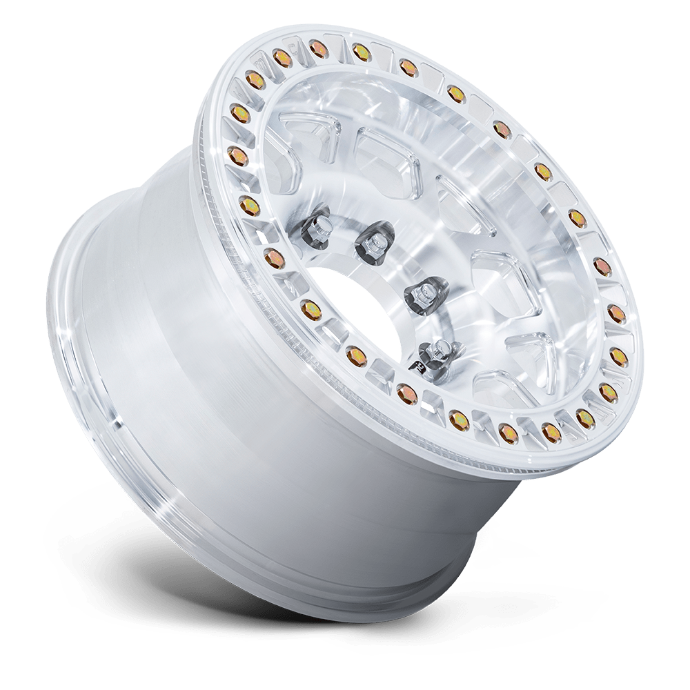 KMC Wheels KM450 Mesa Forged Slotted Beadlock 17x9 Raw Machined 25mm ET 108mm CB 6x165.1