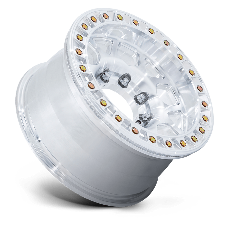 KMC Wheels KM450 Mesa Forged Slotted Beadlock 17x9 Raw Machined 25mm ET 108mm CB 6x165.1