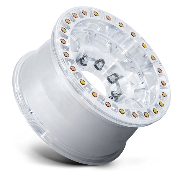 KMC Wheels KM450 Mesa Forged Slotted Beadlock 17x9 Raw Machined 25mm ET 108mm CB 6x165.1