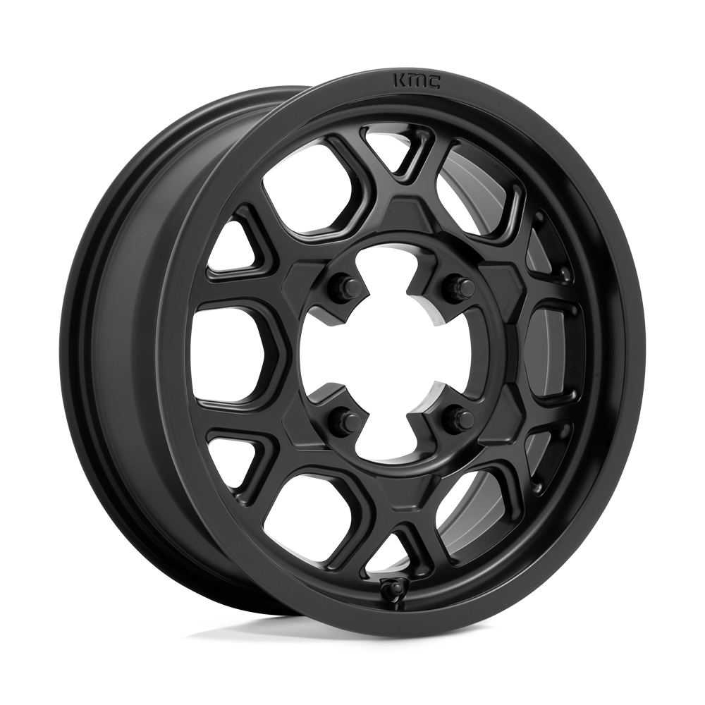 KMC Wheels KS133 Mesa Lite 15x6 Satin Black 38mm ET 115.1mm CB 4x156