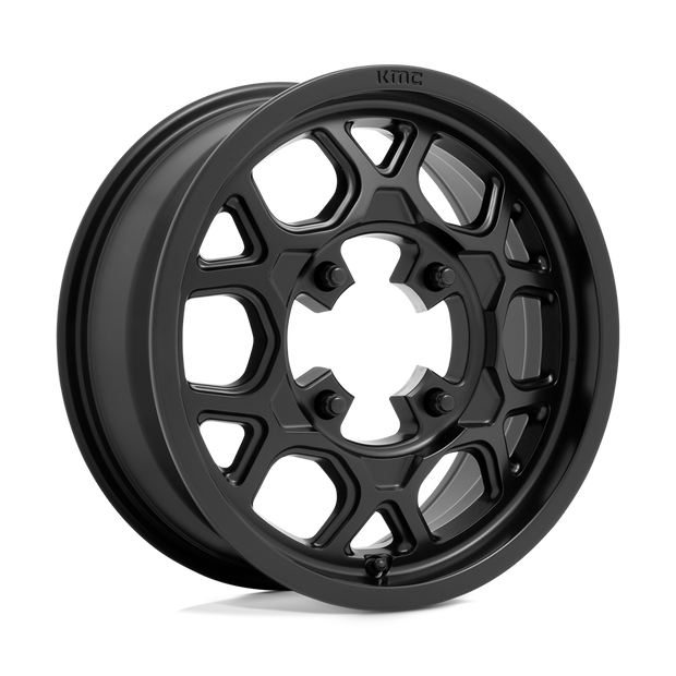 KMC Wheels KS133 Mesa Lite 15x6 Satin Black 38mm ET 115.1mm CB 4x156