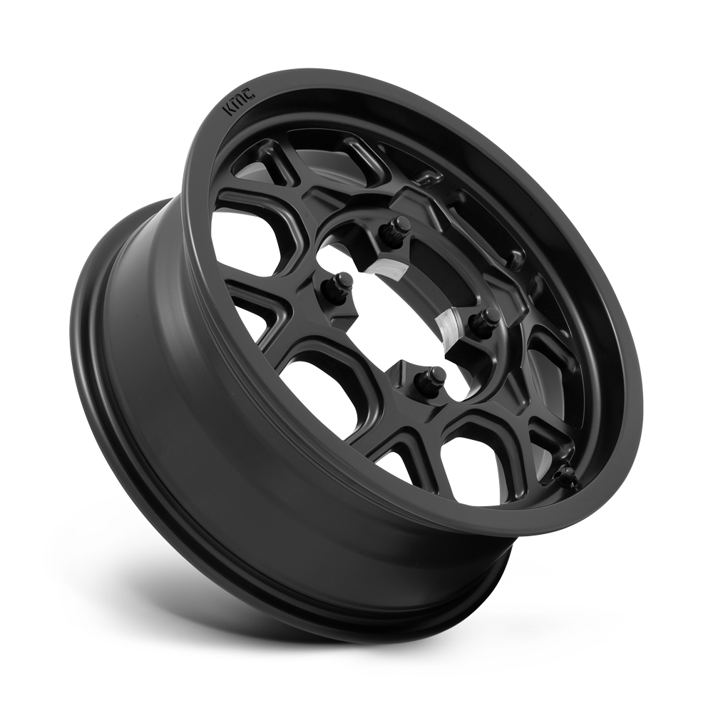 KMC Wheels KS133 Mesa Lite 15x6 Satin Black 38mm ET 115.1mm CB 4x156
