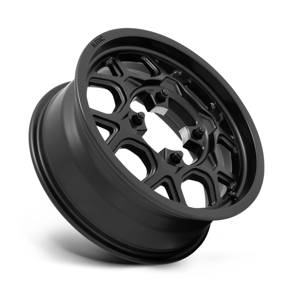 KMC Wheels KS133 Mesa Lite 15x6 Satin Black 38mm ET 115.1mm CB 4x156