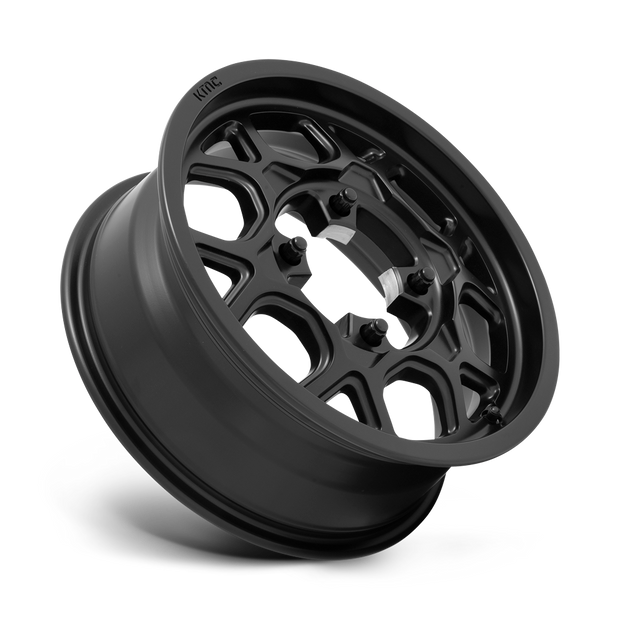 KMC Wheels KS133 Mesa Lite 15x6 Satin Black 38mm ET 115.1mm CB 4x156