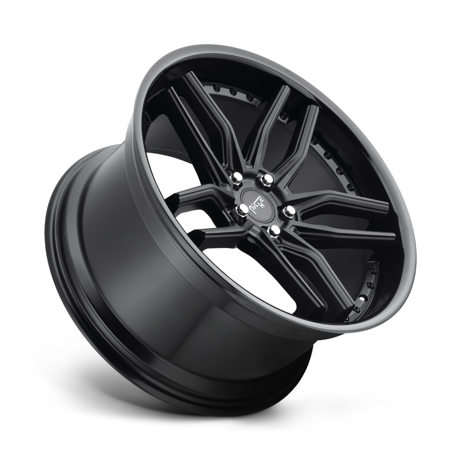 Niche M194 Methos 19x8.5 Gloss Black w/Matte Black 35mm ET 72.56mm CB 5x120