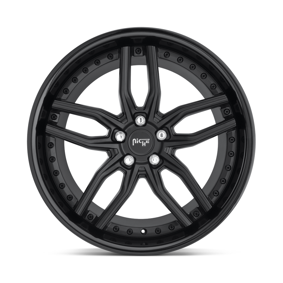 Niche M194 Methos 19x8.5 Gloss Black w/Matte Black 35mm ET 72.56mm CB 5x120
