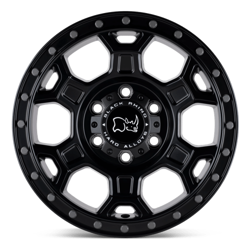 Black Rhino Hard Alloys Midhill 17x8 Matte Black w/Gunmetal Bolts 45mm ET 84.1mm CB 6x130
