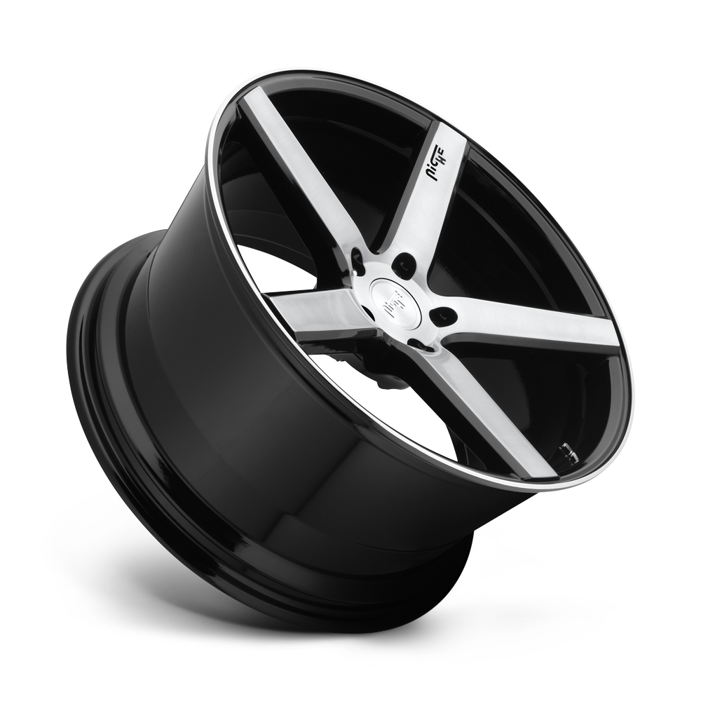 Niche M124 Milan 18x8 Gloss Black Brushed 40mm ET 72.56mm CB 5x114.3