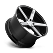 Niche M124 Milan 18x8 Gloss Black Brushed 40mm ET 72.56mm CB 5x114.3