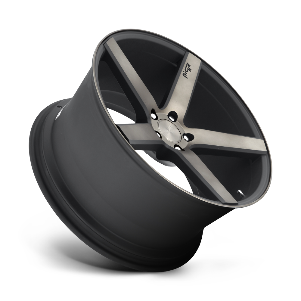 Niche M134 Milan 19x8.5 Matte Black w/DDT Machined 35mm ET 72.56mm CB 5x114.3