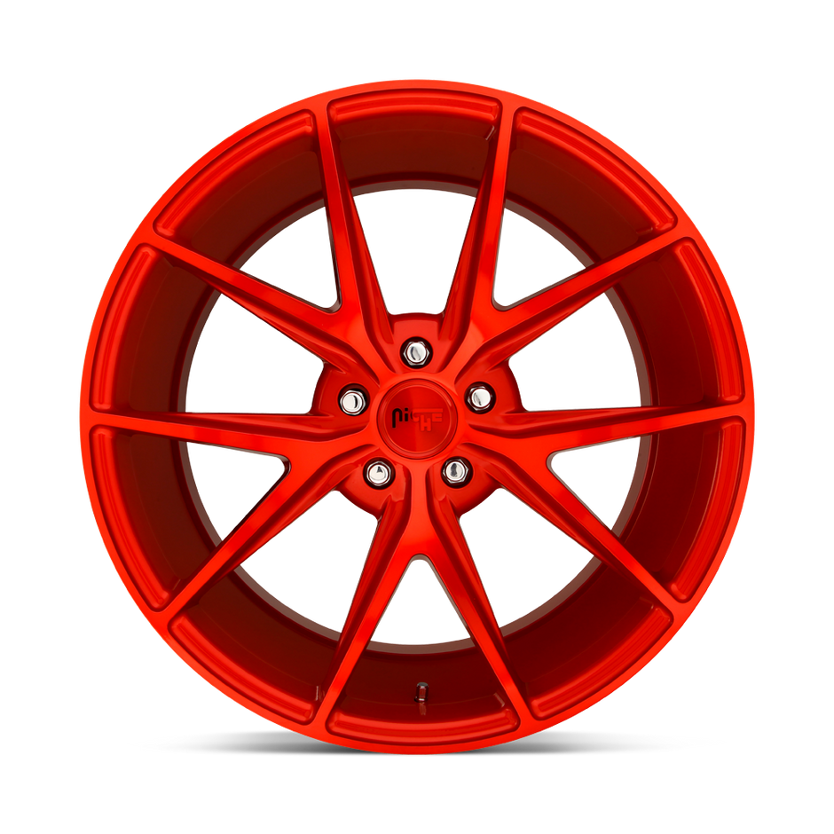 Niche M186 Misano 18x8 Candy Red 40mm ET 72.56mm CB 5x114.3