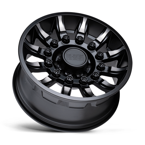 Black Rhino Hard Alloys Mission 17x8.5 Matte Black w/Machined Tint 0mm ET 71.5mm CB 5x127