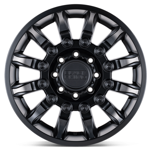 Black Rhino Hard Alloys Mission 17x8.5 Matte Black w/Machined Tint 0mm ET 67.06mm CB 6x120