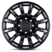 Black Rhino Hard Alloys Mission 17x8.5 Matte Black w/Machined Tint 0mm ET 67.06mm CB 6x120