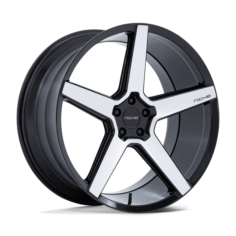 Niche NC283 Modena 20x10.5 Gloss Black w/Machined Face 38mm ET 72.56mm CB 5x114.3