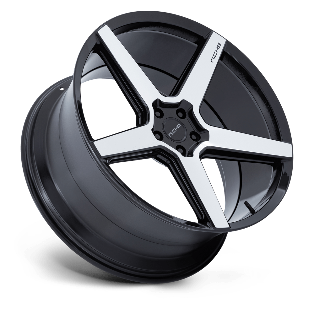 Niche NC283 Modena 20x10.5 Gloss Black w/Machined Face 38mm ET 72.56mm CB 5x114.3