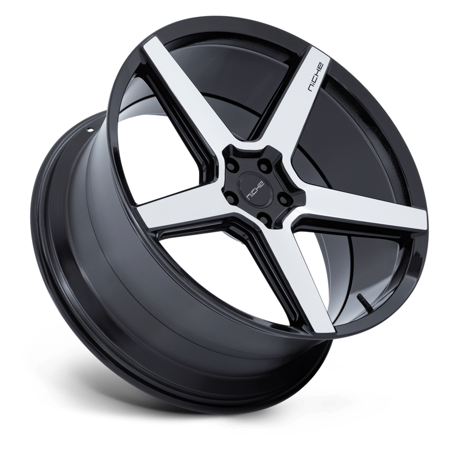 Niche NC283 Modena 20x10.5 Gloss Black w/Machined Face 38mm ET 72.56mm CB 5x114.3
