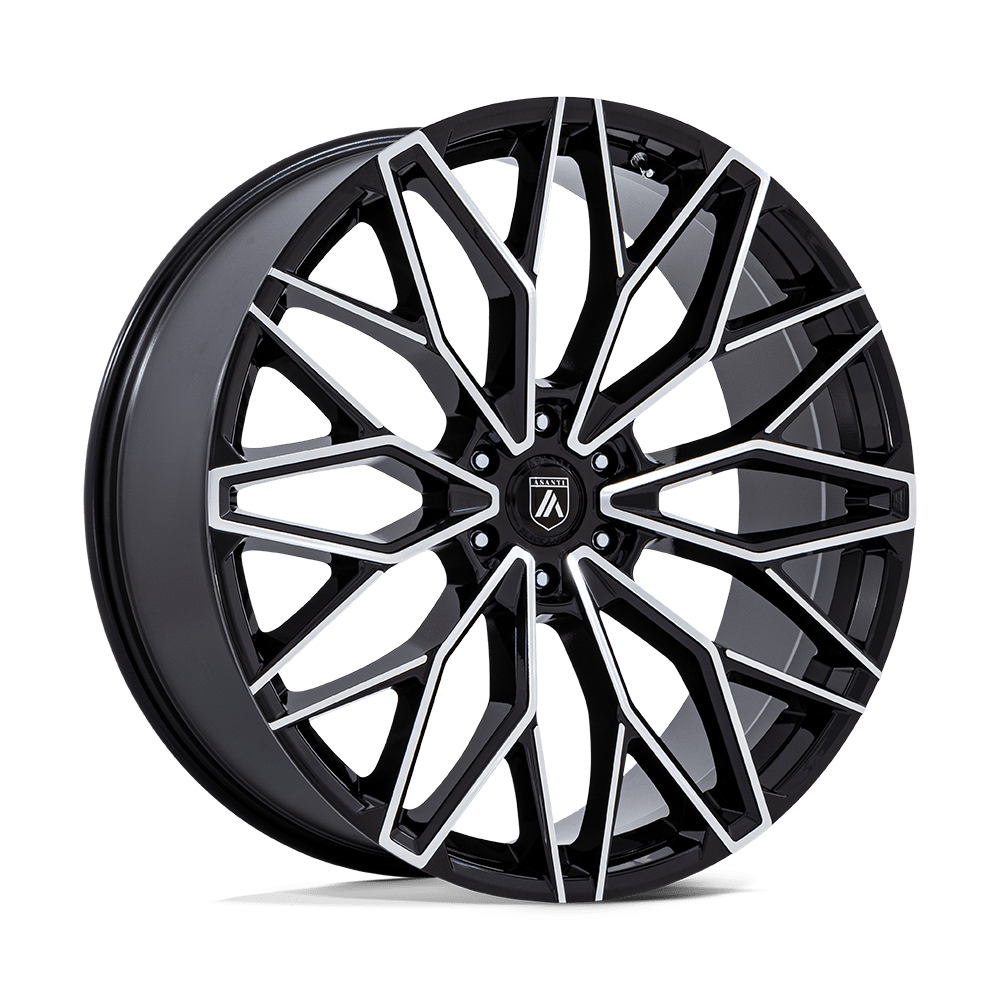 Asanti Wheels AB050 Mogul 6 22x9.5 Gloss Black w/Machined Face 25mm ET 87.1mm CB 6x135