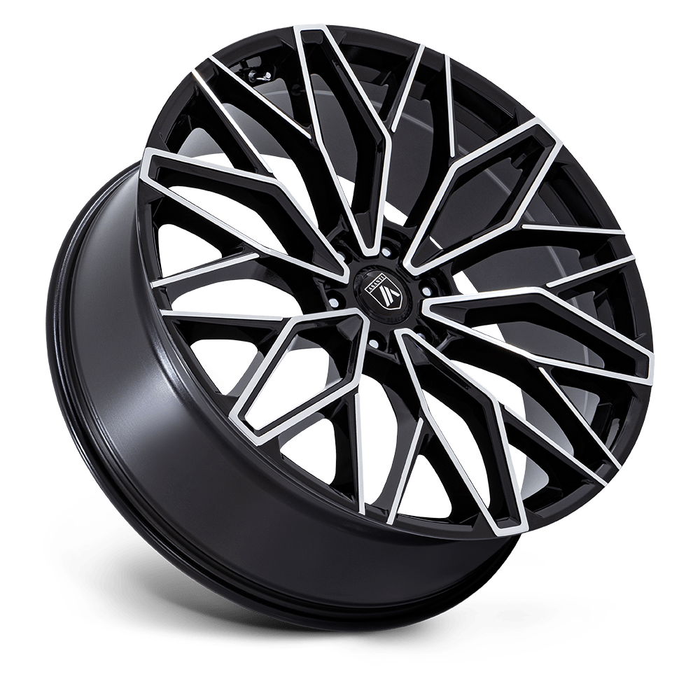 Asanti Wheels AB050 Mogul 6 22x9.5 Gloss Black w/Machined Face 25mm ET 87.1mm CB 6x135