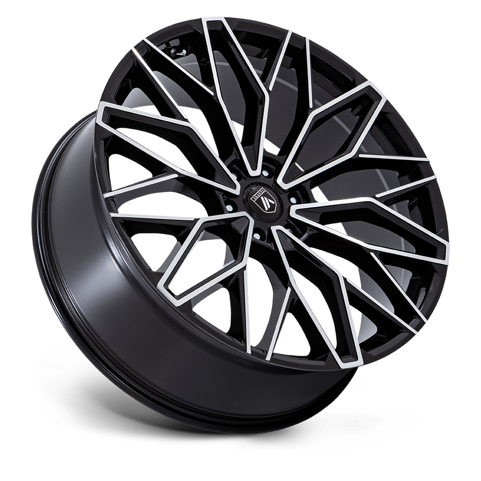 Asanti Wheels AB050 Mogul 6 22x9.5 Gloss Black w/Machined Face 25mm ET 87.1mm CB 6x135