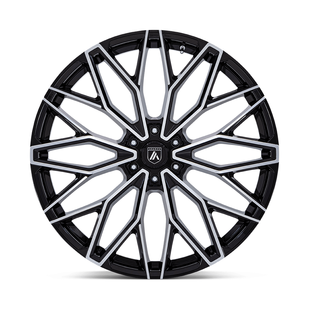 Asanti Wheels AB050 Mogul 6 22x9.5 Gloss Black w/Machined Face 25mm ET 87.1mm CB 6x135