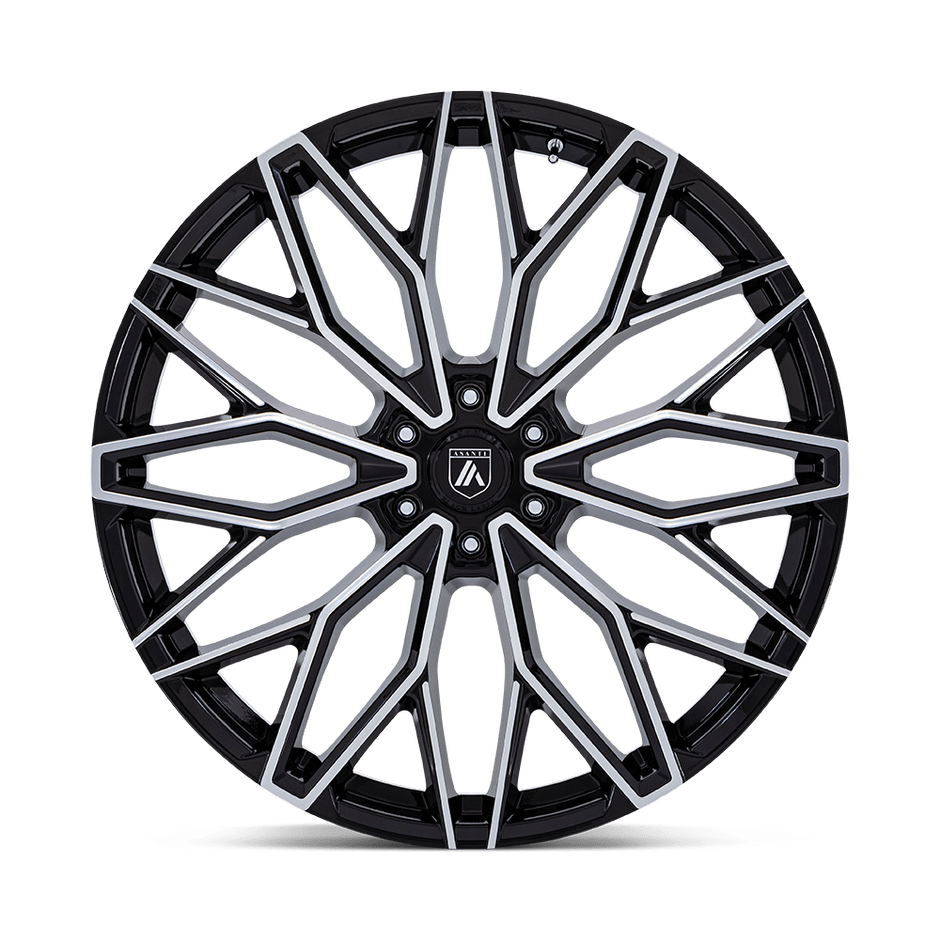 Asanti Wheels AB050 Mogul 6 22x9.5 Gloss Black w/Machined Face 25mm ET 87.1mm CB 6x135