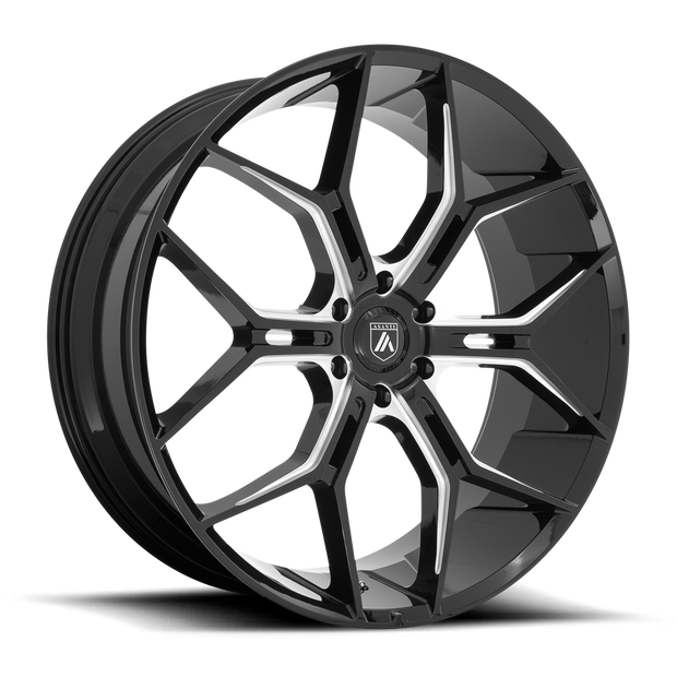Asanti Wheels ABL38 Monarch T Truck 26x10 Gloss Black Milled 35mm ET 87.1mm CB 6x135
