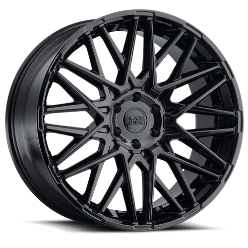 Black Rhino Hard Alloys Morocco 20x9 Gloss Black 15mm ET 112.1mm CB 6x139.7