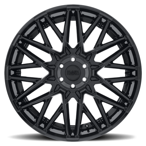 Black Rhino Hard Alloys Morocco 20x9 Gloss Black 15mm ET 112.1mm CB 6x139.7