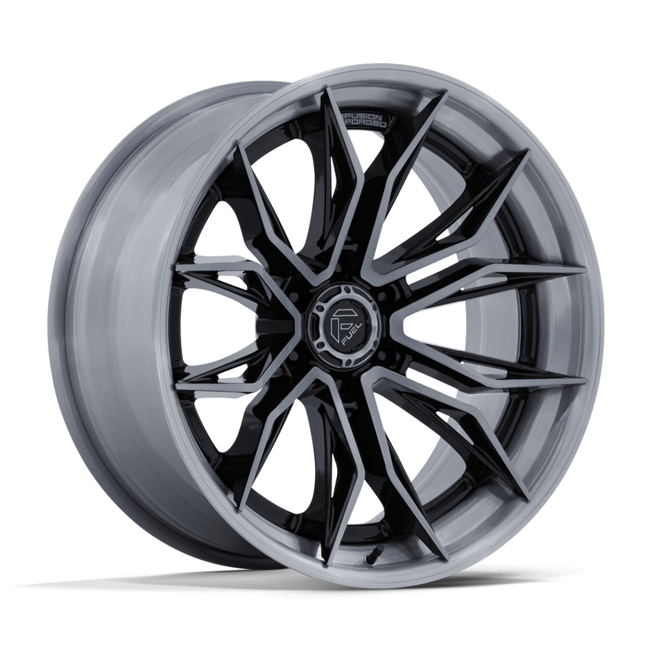 Fuel Wheels FC404 Mutiny 20x10 Gloss Black Brushed w/Dark Tint -18mm ET 87.1mm CB 6x135