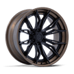 Fuel Wheels FC404 Mutiny 20x10 Matte Black w/Gloss Bronze Lip -18mm ET 106.1mm CB 6x139.7