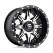 Fuel Wheels D541 Nutz UTV 14x7 Matte Black Machined 13mm ET 79.4mm CB 4x110