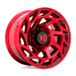 XD Wheels XD860 Onslaught 17x9 Candy Red -12mm ET 71.5mm CB 5x127 wheel