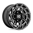 XD Wheels XD860 Onslaught 20x9 Gloss Black Milled wheel