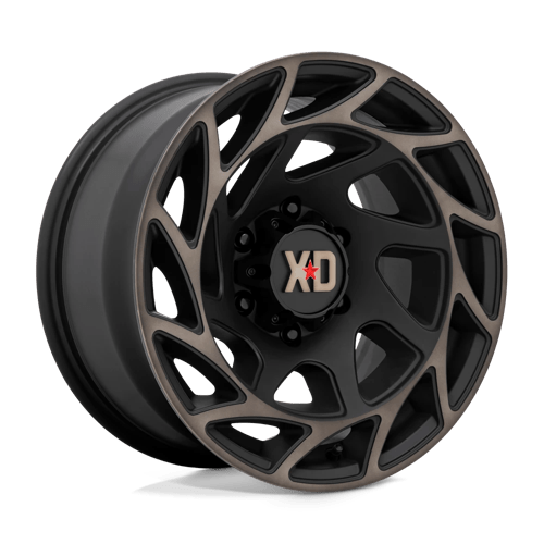 XD Wheels XD860 Onslaught 17x9 Satin Black w/Bronze Tint -12mm ET 106.1mm CB 6x139.7 wheel