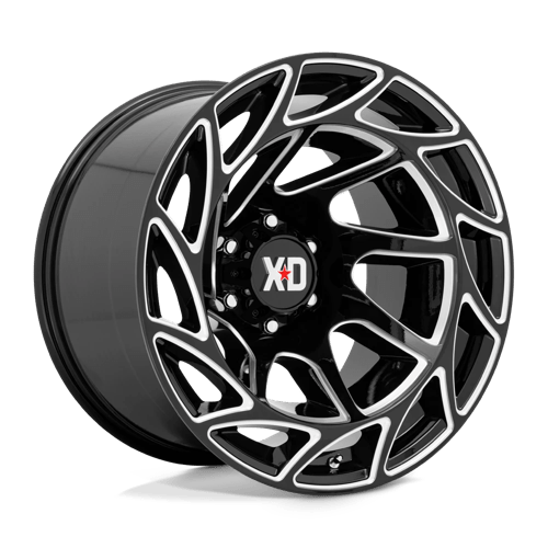 XD Wheels XD860 Onslaught 20x12 Gloss Black Milled -44mm ET 87.1mm CB 6x135 wheel