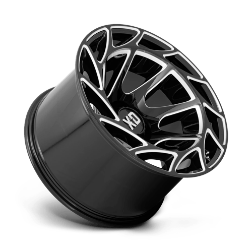 XD Wheels XD860 Onslaught 20x12 Gloss Black Milled -44mm ET 106.1mm CB 6x139.7 wheel