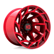 XD Wheels XD860 Onslaught 22x12 Candy Red -44mm ET 106.1mm CB 6x139.7 wheel