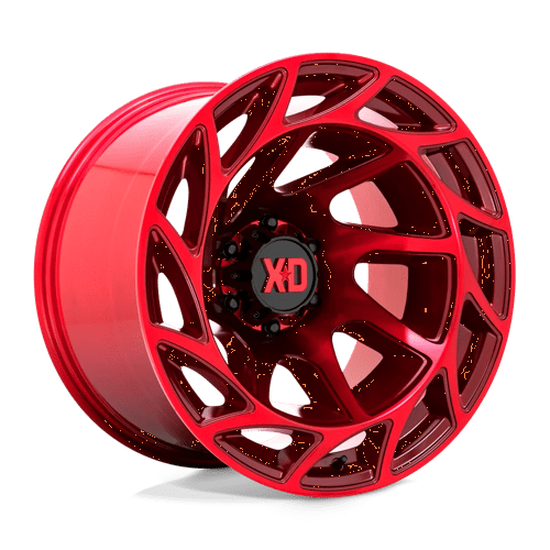 XD Wheels XD860 Onslaught 22x12 Candy Red -44mm ET 106.1mm CB 6x139.7 wheel
