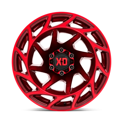 XD Wheels XD860 Onslaught 22x12 Candy Red -44mm ET 106.1mm CB 6x139.7 wheel