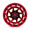 XD Wheels XD860 Onslaught 22x12 Candy Red -44mm ET 106.1mm CB 6x139.7 wheel