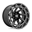 XD Wheels XD860 Onslaught 22x12 Gloss Black Milled -44mm ET 106.1mm CB 6x139.7 wheel